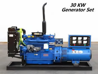 安定した電圧30 Kwのディーゼル発電機590KG 6シリンダー ディーゼル機関の発電機